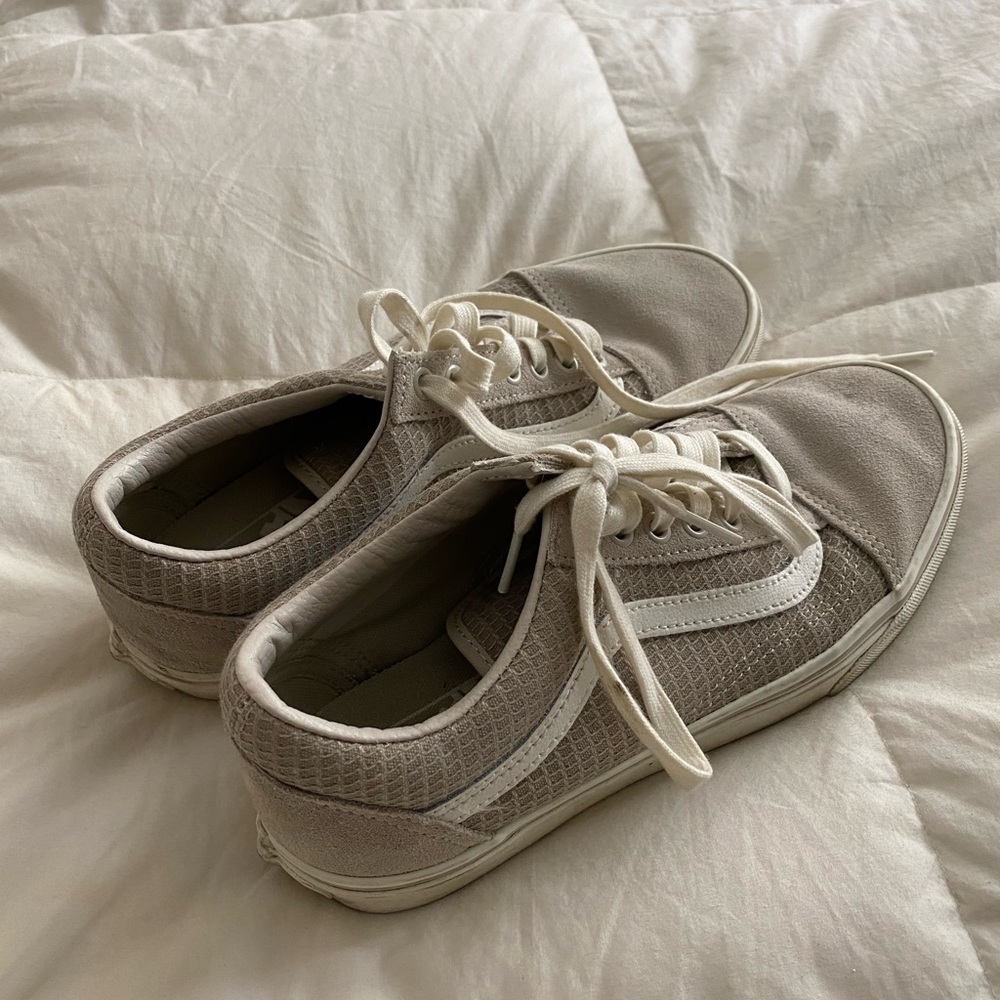 Grey / taupe vans. Size 9.